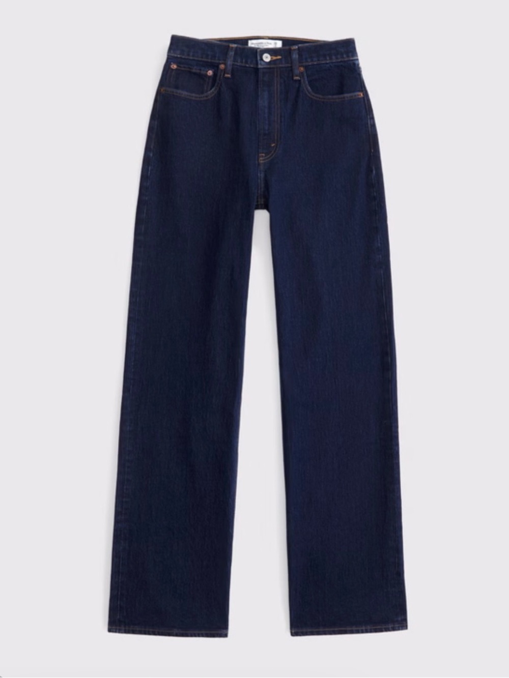 Abercrombie High Rise 90’s Relax Fit Dark Wash Size 27